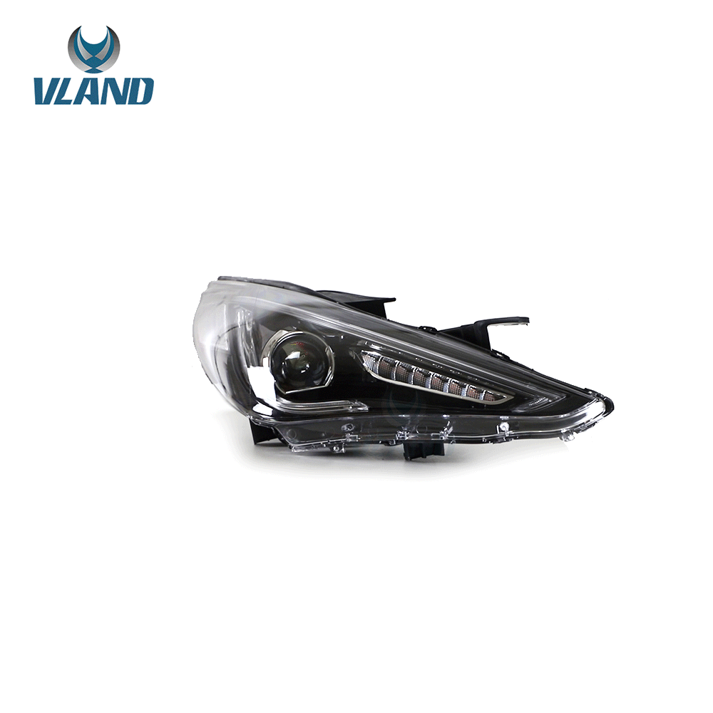 VLAND 11-14 Sonata Dual Beam Sequential Headlights ABS PMMA GLASS Material | Bulbs Not Included