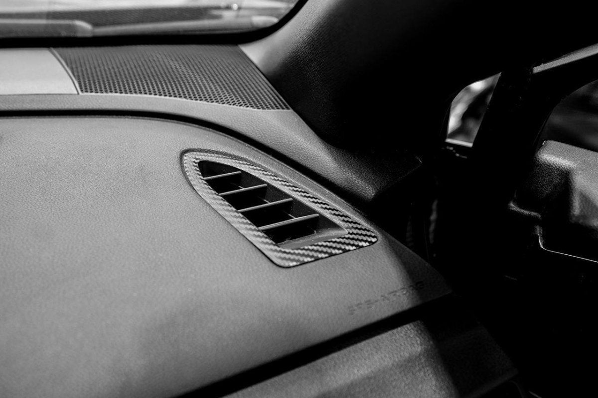 3D Carbon Defroster Vent Trim Overlays - 2022+ WRX - JDMuscleInterior - Vinyl22WRXDEFROST-3DB