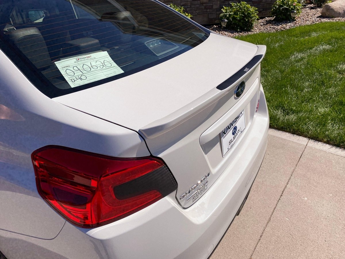 3D Carbon Low Profile OEM Spoiler Protector Accent with Logo - 2015 - 2021 WRX / STI - JDMuscleSpoilerSFB15WRXLPS3DWRXWRX3D Carbon (Black)
