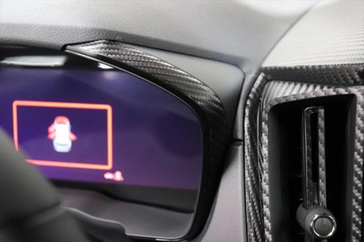3D Carbon Speedometer Outer Trim Overlays (Front) - 2022+ WRX - JDMuscleInterior - Vinyl22WRXSPEEDOUTFLH-3DBLHD (US / Canada)