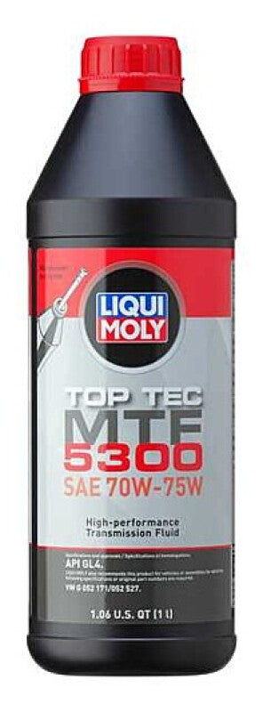 LIQUI MOLY Top Tec MTF 5300 SAE 70W-75W Manual Transmission Fluid - 1 Liter, Part LQM22274