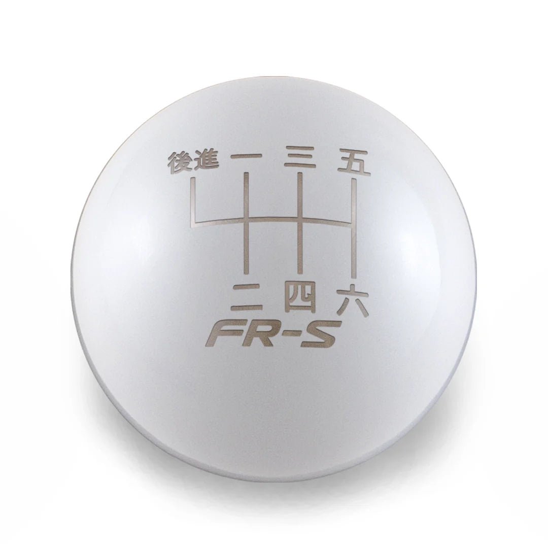 6 Speed FR-S Japanese - Weighted - 2013-2021 BRZ/FR-S/86 Fitment - JDMuscleShift KnobBW-KNB-BRZ1-FRSJP-GWHT-SPGloss WhiteSphere