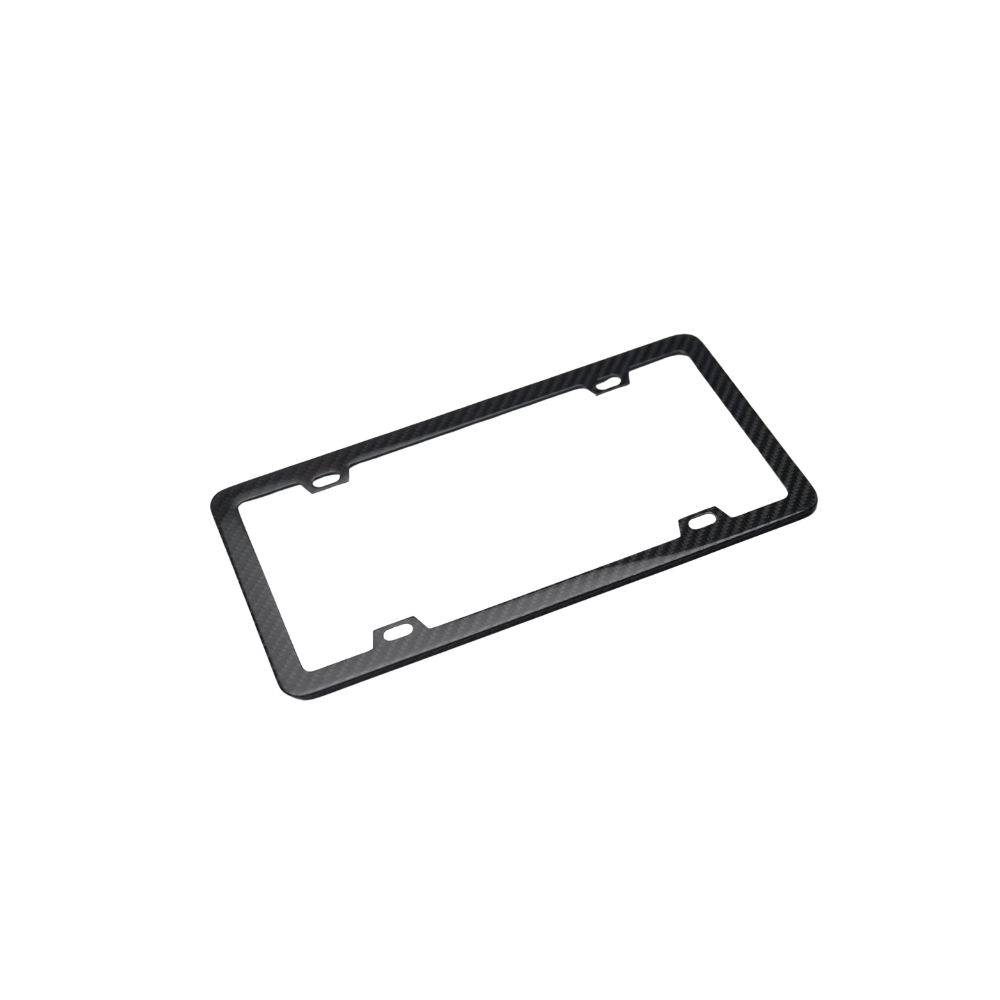 JDMuscle Pre Preg Carbon Fiber License Plate Frame | 2x2 or Forged Weave