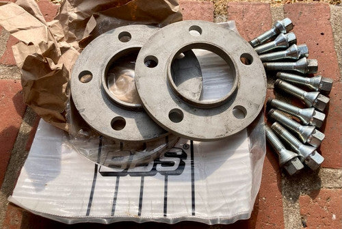 BBS 10mm Spacer Kit BMW E39 74mm - 12x1.5 Bolts | 2 Spacer & 10 Lug Bolts - Pair | 0931292