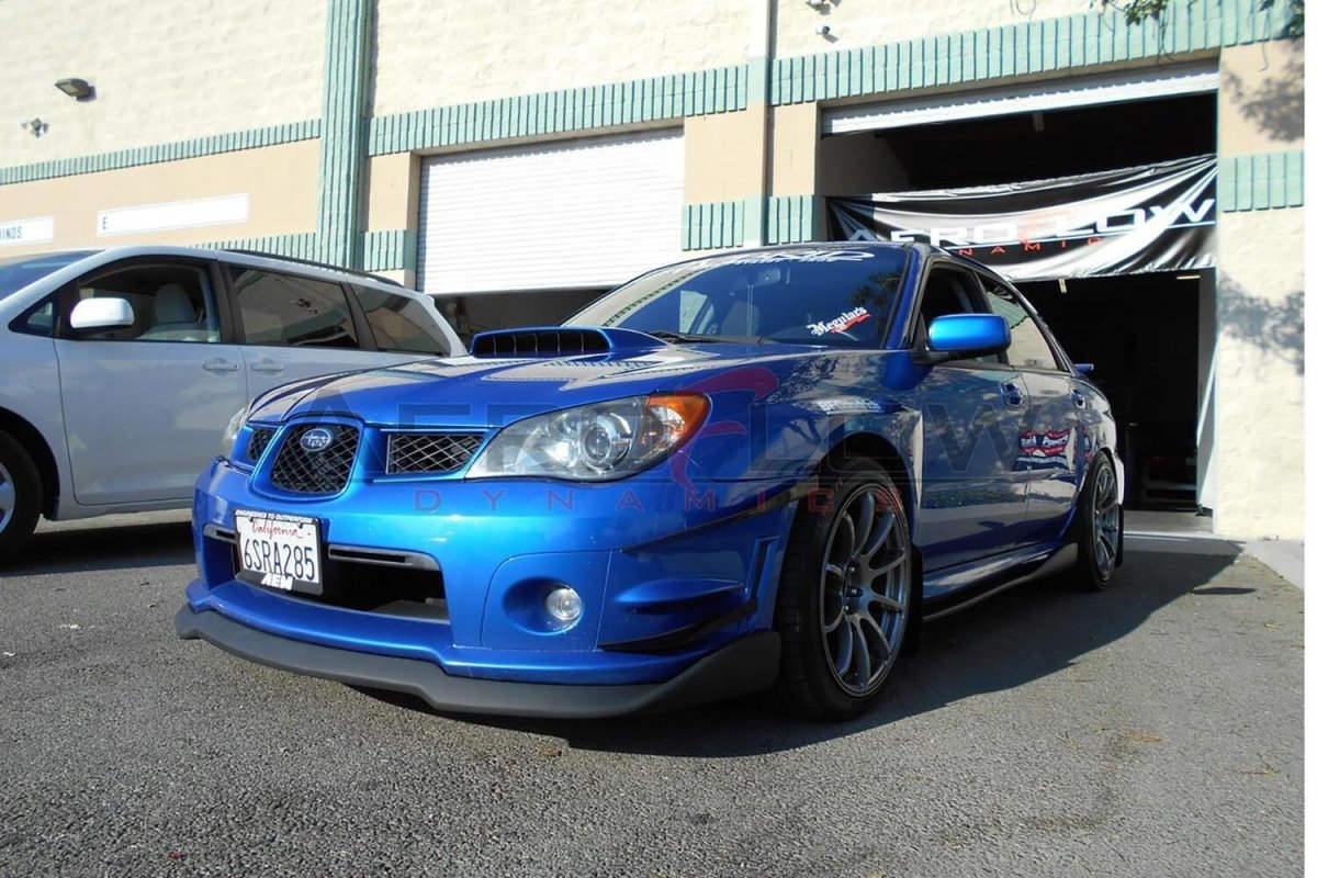 AeroflowDynamics 2006 - 2007 Subaru Wrx/Sti Front Bumper Canards V2 - JDMuscleCanardssku-4420716739