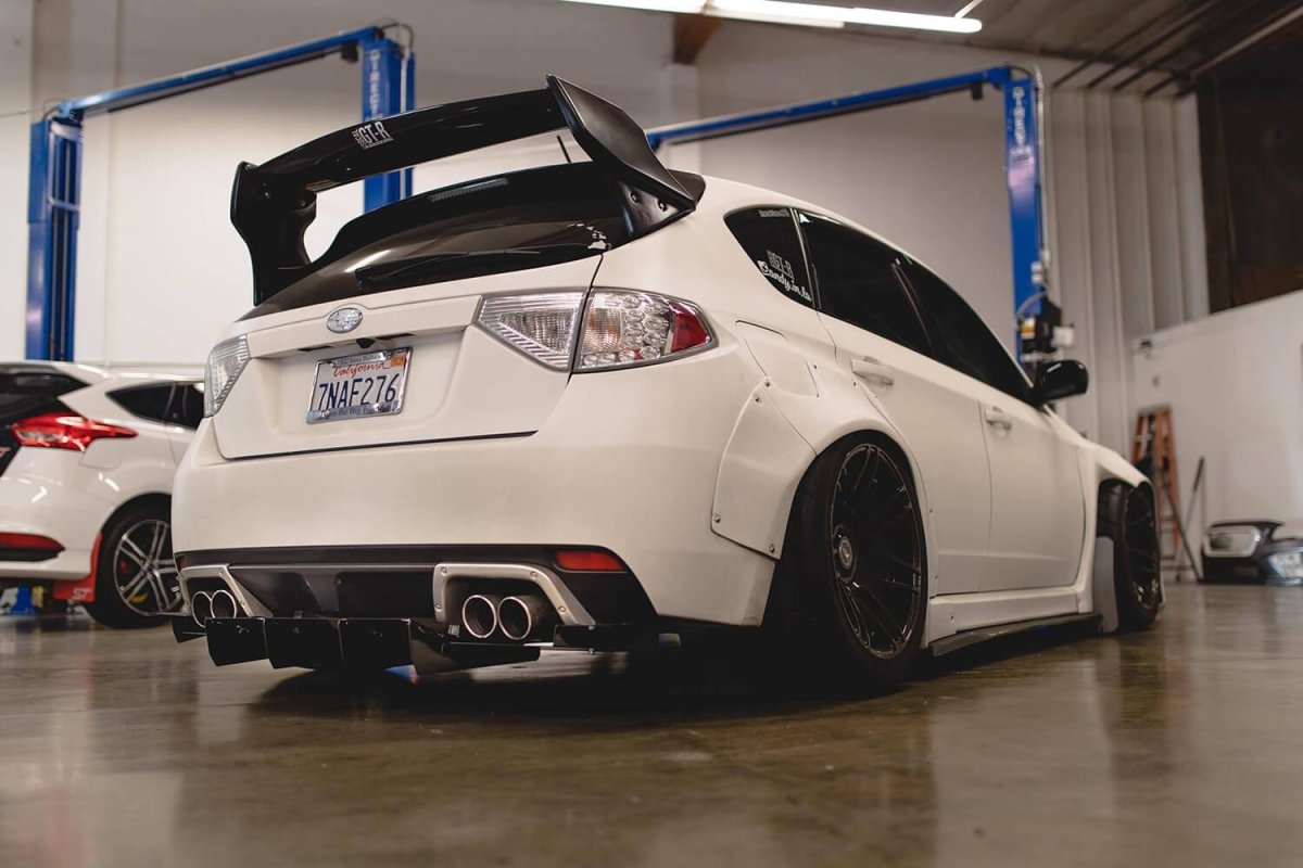 AeroflowDynamics 2011 - 2014 Subaru Wrx/Sti Rear Diffuser V2 (Hatchback Models Only) - JDMuscleDiffusers and Vortex Generatorssku-3338932289560Matte black