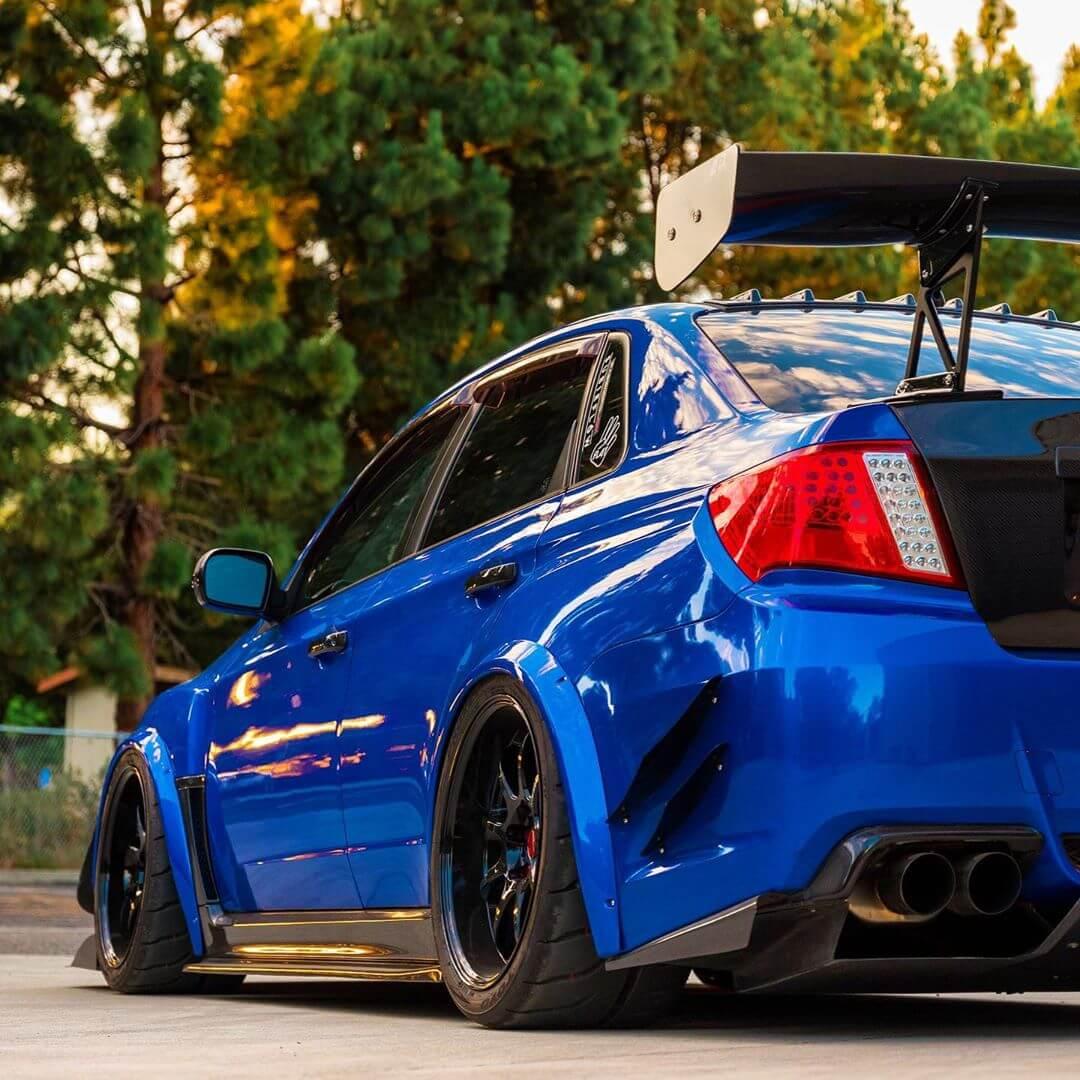AeroflowDynamics 2011 - 2014 WRX/STI Rear Bumper Canards - Sedan Only V1 - JDMuscleCanardssku-3158950019096