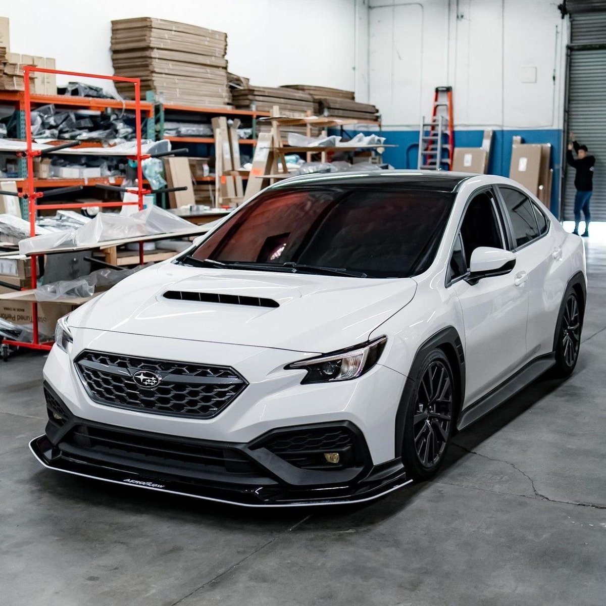 AeroflowDynamics 2022 - 2024 Subaru Wrx Front Splitter V1 - JDMuscleFront Wind SplitterAFD-VB-AL-SPLT-V1No LipNo Liner