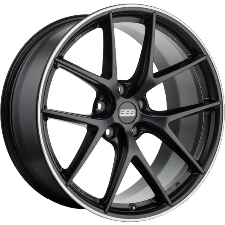 BBS CI - R 20x9 5x112 ET39 Satin Black Polished Rim Protector Wheel - 82mm PFS/Clip Required | CI0901BPO - JDMuscleWheelsbbsCI0901BPO