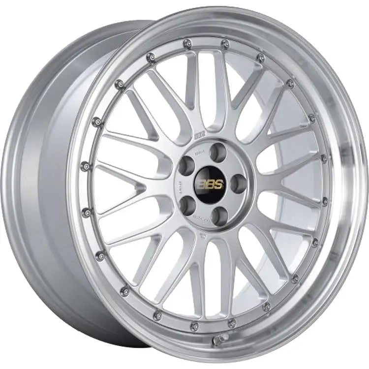 BBS LM 17x7.5 5x114.3 ET38 Silver Center 82 mm PFS/ Clip Required | LM076DSPK - JDMuscleWheelsbbsLM076DSPK