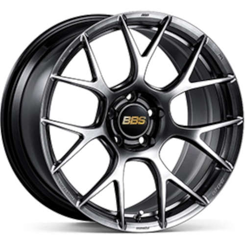 BBS RE - V7 18x9.5 5x120 ET45 Diamond Black Wheel - 82mm PFS/Clip Required | REV7012DB - JDMuscleWheelsbbsREV7012DB