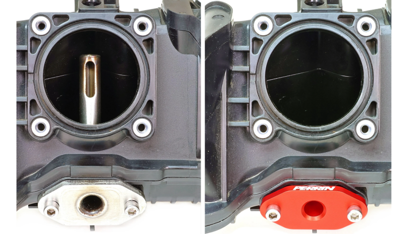 Perrin Performance Low Profile Intake Return Nozzle for Subaru WRX, Ascent, OBXT & Legacy XT - Red (Part Number: perPSP-ENG-250RD)