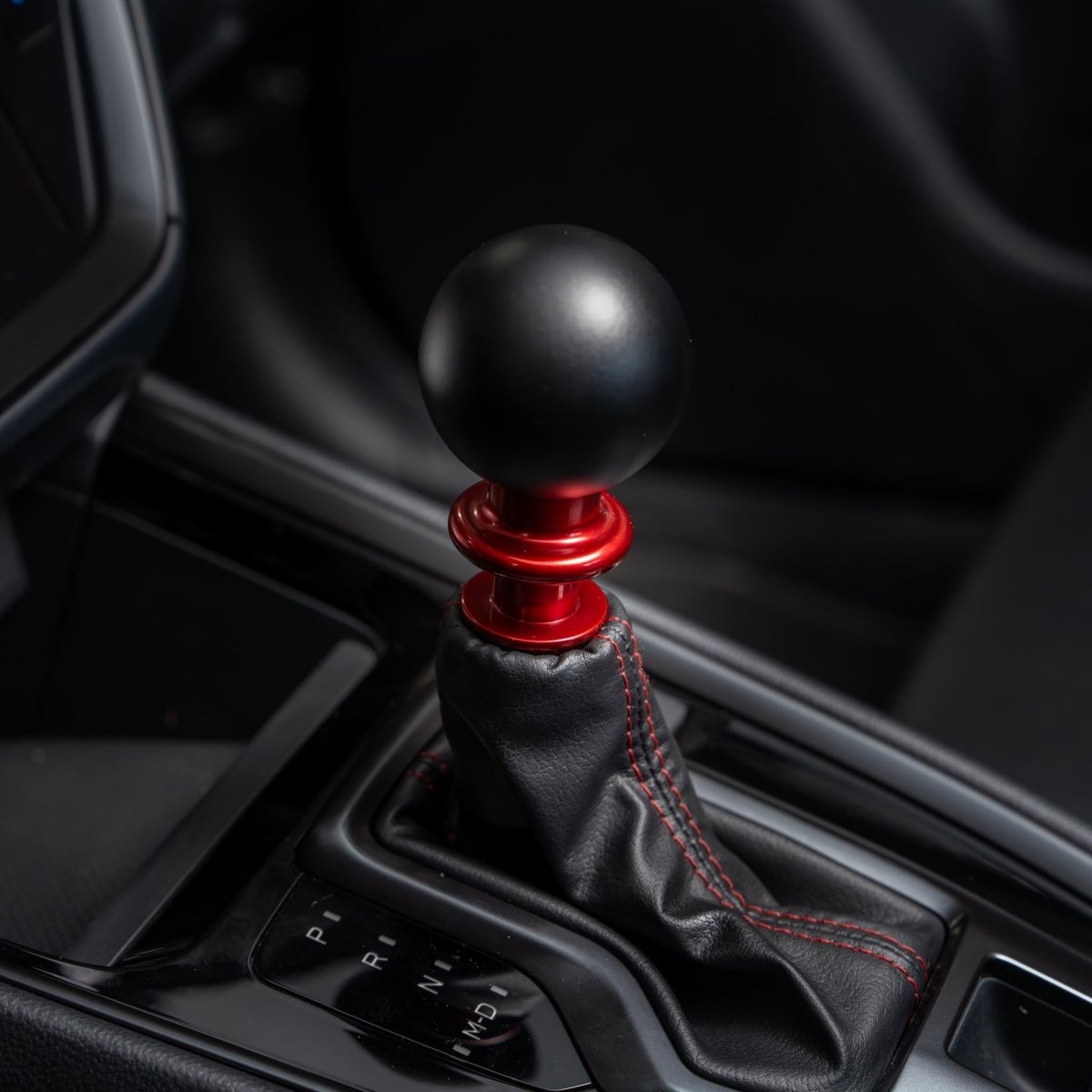 Billetworkz Automatic Shifter - Matte Black - Fits Subaru CVT: WRX (15–21), Crosstrek (13–23), Forester (14–18), Impreza (12–23), Legacy/Outback (10–14) - JDMuscleShift KnobBW-KNB-SUBAU-NO-MBLK-SP-PU2-WB-BLKSphereBlack AdapterYes - my car has a shift boot