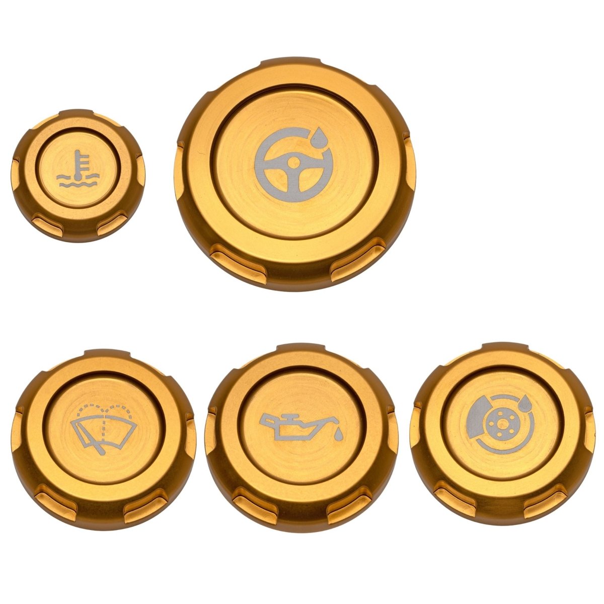 Billetworkz Engine Bay Caps Subaru STI 2015 - 2021 - JDMuscleEngine Bay CapsBW-EBCZR-SUB-VASTI-GLD-EGold