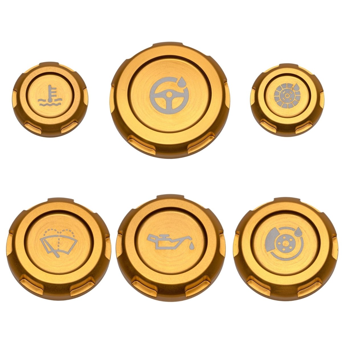 Billetworkz Engine Bay Caps - Subaru WRX/STI 2002 - 2007 - JDMuscleEngine Bay CapsBW-EBCZR-SUB-GD-GLD-EGold