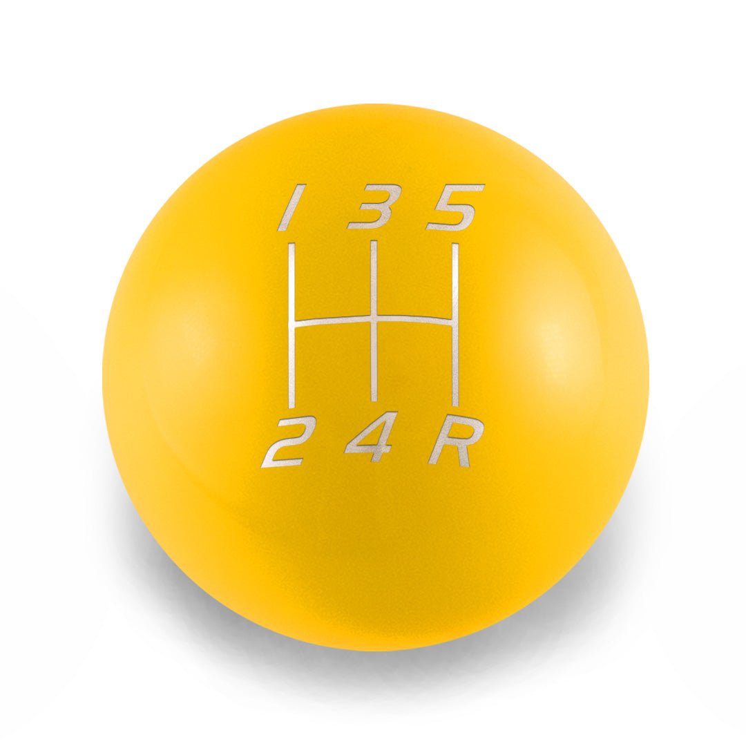 Billetworkz Weighted Shift Knob - 5 Speed Velocity Engraving - Subaru WRX - JDMuscleShift KnobBW-KNB-WRX5-VEL5-GYEL-SPGloss YellowSphere