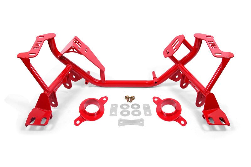BMR Suspension Ford Mustang K - Member Standard Version with Spring Perches - Red, Fits 1979 - 1995 Models | bmrKM732R - JDMuscleSPK371503