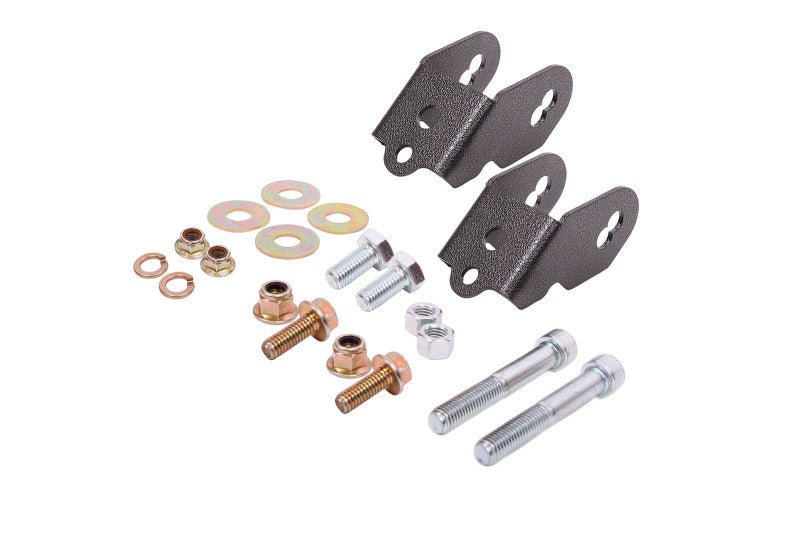 BMR Suspension Rear Camber Adjustment Lockout Kit for 2015 - 2018 Ford Mustang S550 - Black Hammertone | bmrWAK761H - JDMuscleSPK207929