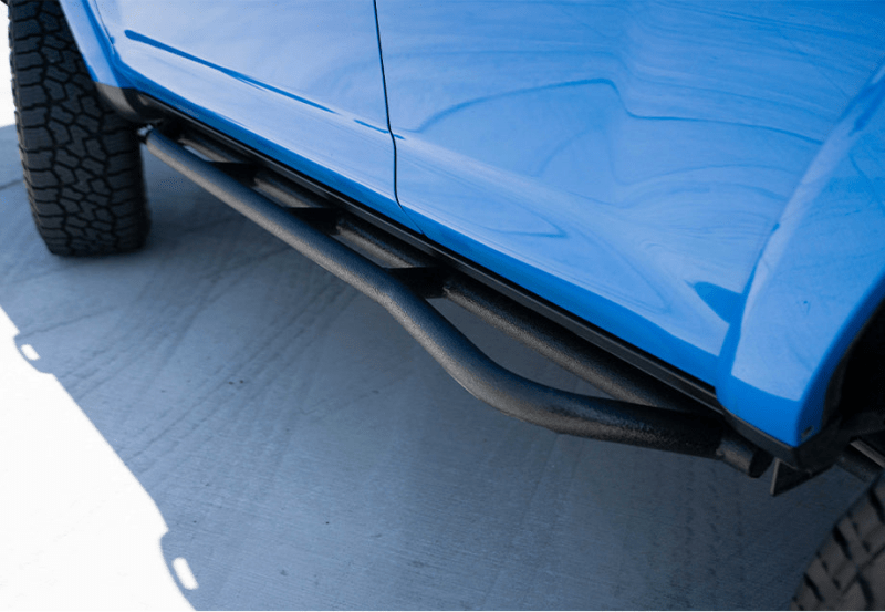 Cali Raised LED 10 - 24 Toyota 4Runner Trail Edition Bolt - On Rock Sliders with Kick Out and Powder Coat Finish | calCR2700 - JDMuscleSPK800685