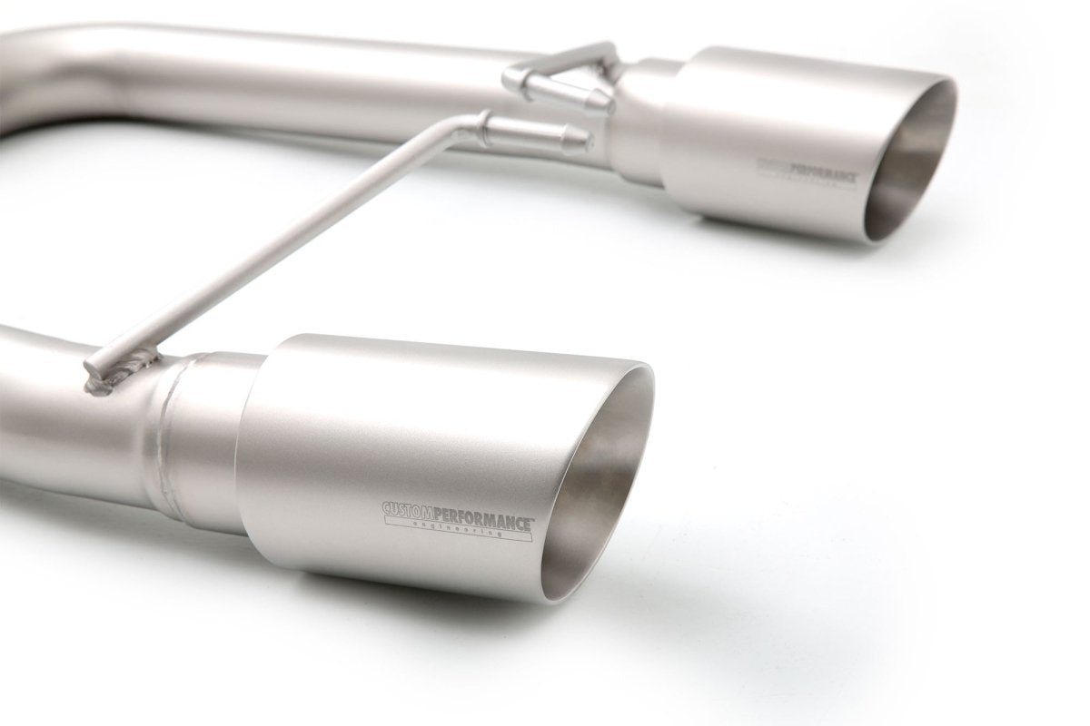 CP - E xSilencer™ Ford Mustang EcoBoost Muffler Delete Axle Back Exhaust System - JDMuscleExhaustFDXS00001T