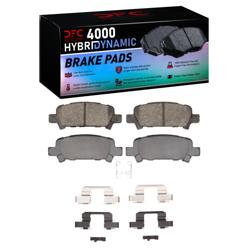 DFC 05 - 09 Subaru Legacy Rear 4000 HybriDynamic Brake Pads and Hardware Kit | dfc4000 - 0770 - 03 - JDMuscleSPK915731