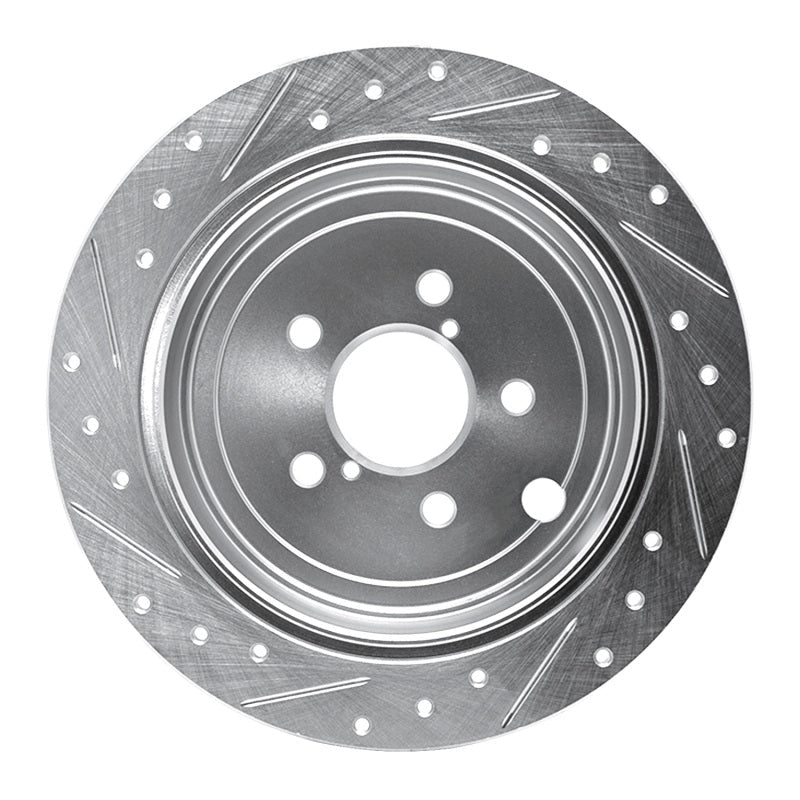 DFC 08 - 15 Subaru Impreza Rear Right Drilled & Slotted Silver Brake Rotor | dfc631 - 13021R - JDMuscleSPK922280