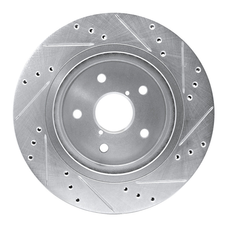 DFC 15 - 25 Subaru WRX Rear Left Drilled & Slotted Silver Brake Rotor | dfc631 - 13028L - JDMuscleSPK922293