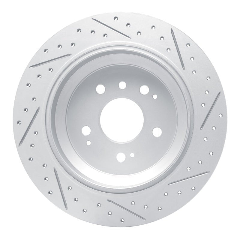 DFC 16 - 26 Honda Passport Rear Left Drilled & Slotted Geoperformance Rotor | dfc830 - 59062L - JDMuscleSPK999075