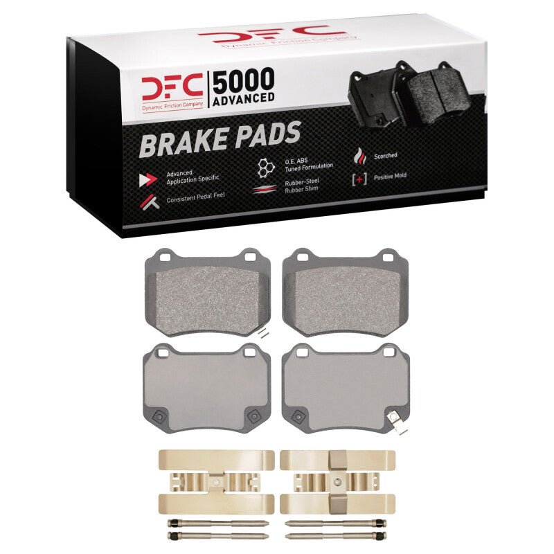 DFC 18 - 25 Subaru WRX Rear 5000 Advanced Low Metallic Brake Pads and Hardware Kit | dfc1551 - 2118 - 01 - JDMuscleSPK902882