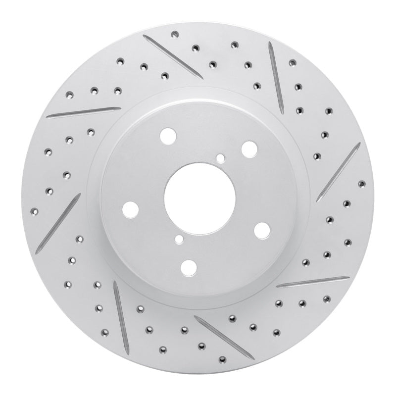DFC 19 - 24 Subaru Forester Front Right Drilled & Slotted Geoperformance Rotor | dfc830 - 13048R - JDMuscleSPK997378