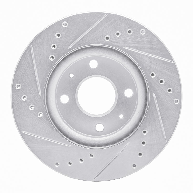 DFC 84 - 87 Honda Prelude Rear Right Drilled & Slotted Silver Brake Rotor with Precision Cut Design | dfc631 - 59010R - JDMuscleSPK925215