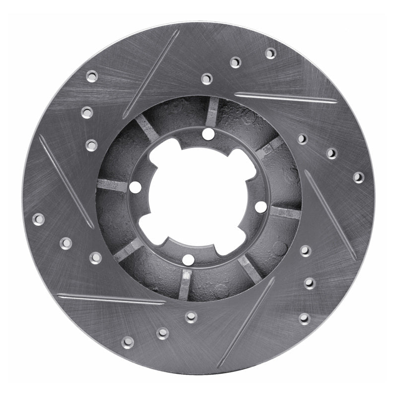 DFC 85 - 94 Subaru XT Front Right Drilled & Slotted Silver Brake Rotor – OE Vane Design for Optimal Heat Dissipation | dfc631 - 13000R - JDMuscleSPK922240