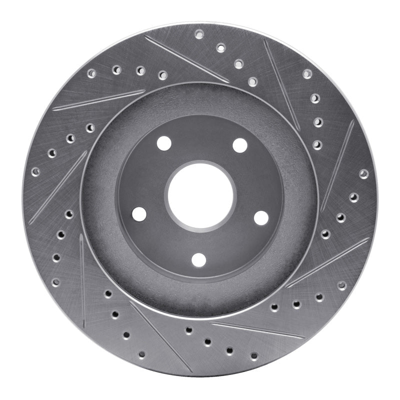 DFC 92 - 97 Subaru SVX Front Left Drilled & Slotted Silver Brake Rotor | dfc631 - 13011L - JDMuscleSPK922259