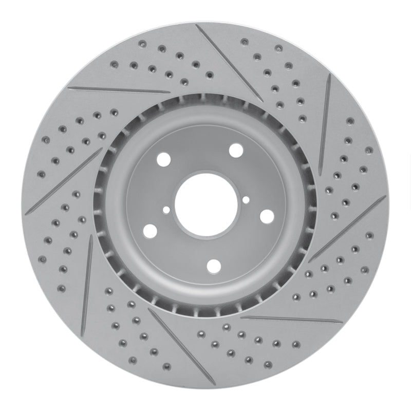 DFC Geoperformance Front Left Drilled & Slotted Rotor for Subaru WRX STI 2005 - 2020 | dfc830 - 13016L - JDMuscleSPK997328
