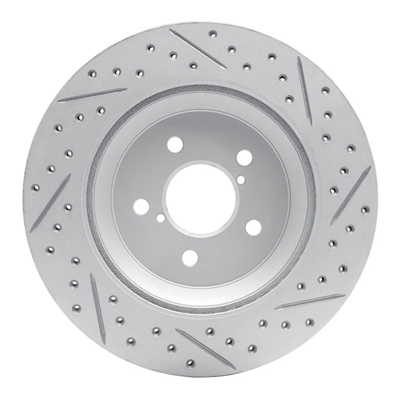 DFC Geoperformance Rear Left Drilled & Slotted Rotor for Subaru Crosstrek 2019 - 2023 | dfc830 - 13047L - JDMuscleSPK997375