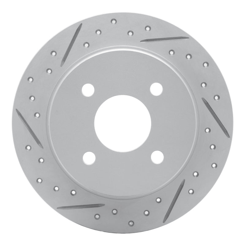 DFC Rear Left Drilled & Slotted Geoperformance Rotor for Toyota Yaris 2012 - 2018 | dfc830 - 76090L - JDMuscleSPK999845