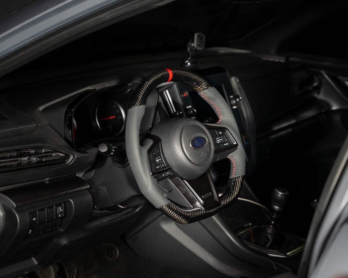 FactionFab Steering Wheel Carbon and Leather 2022+ WRX - JDMuscleFFA1.10247.4