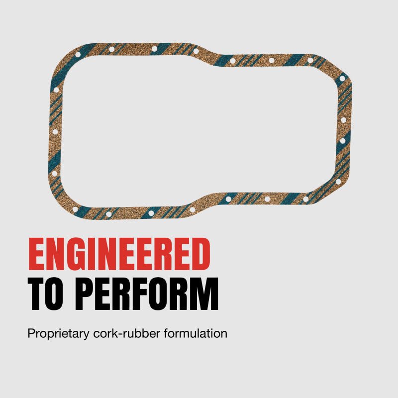Fel - Pro Engine Oil Pan Gasket Set for Toyota Tundra - High - Temperature Rubber - Coated Fiber, Part OS 30803 | felOS30803 - JDMuscleSPK861662