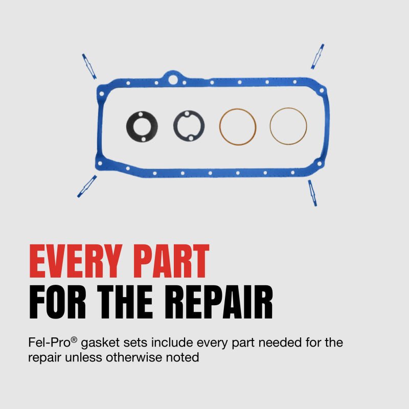 Fel - Pro OS 30693 R Engine Oil Pan Gasket Set for Chevrolet Silverado 1500 and Corvette | felOS30693R - JDMuscleSPK861540