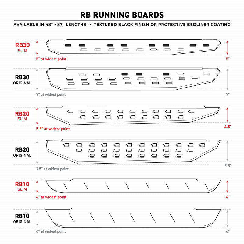 Go Rhino 05 - 22 Tacoma RB10 Running Boards W/ Mounting Brackets 2 Pairs of Drop Steps Bedliner Coating | 6344298720T - JDMuscleExterior Bracketsgor6344298720T