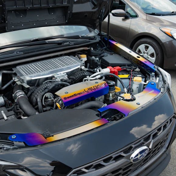 GrimmSpeed 2022+ WRX Fender Shroud Kit - Titanium - JDMuscleFender Shroudsgrm113095TI