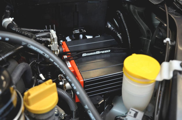 Grimmspeed 08-21 WRX/STI Lightweight Battery Mount Kit Black | 121028