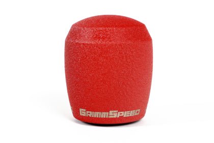 GrimmSpeed Stubby Shift Knob Stainless Steel Red - M12x1.25 - JDMuscleShift Knobsgrm380003