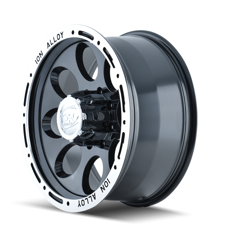 ION Type 174 17x9 / 5x114.3 BP / 0mm Offset / 83.82mm Hub Black/Machined Wheel - JDMuscleSPK516834