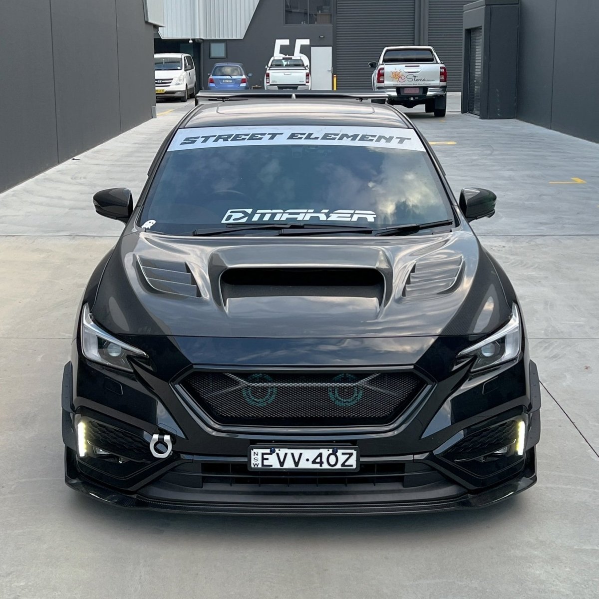 JDMuscle [22-26 WRX] Carbon Fiber V2 Front Bumper Lip