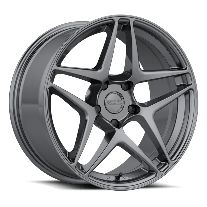 Kansei K15G Astro 18x9.5in / 5x114.3 BP / 22mm Offset / 73.1mm Bore - Gunmetal Wheel - JDMuscleSPK590888