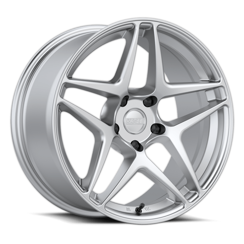 Kansei K15H Astro 18x9in / 5x114.3 BP / 22mm Offset / 73.1mm Bore - Hyper Silver Wheel - JDMuscleSPK590940