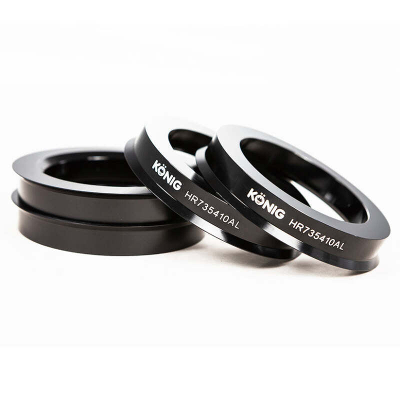 Konig Aluminum Hub Ring Set (4pcs) - 73.1mm O.D. / 54.1mm I.D. - JDMuscleSPKkngHR735410AL