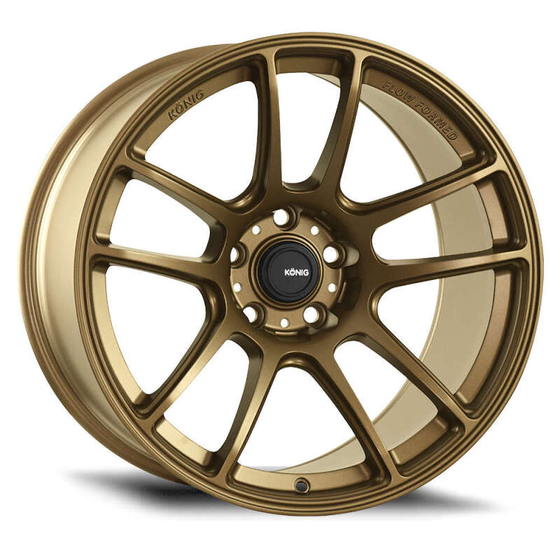 Konig Heliogram 18X8.5 5X108 ET42 Matte Bronze Knurled Bead Flow Formed - JDMuscleSPKkngHL88508428