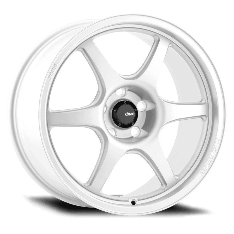 Konig Hexaform 18X10.5 5X114.3 ET18 Gloss White Flow Formed - JDMuscleSPK504108